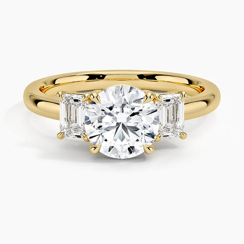 The Throne of Hera round diamond engagement ring