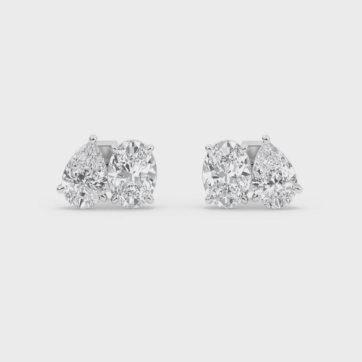 Aphrodite Duo Lab Grown Diamond Stud Earrings