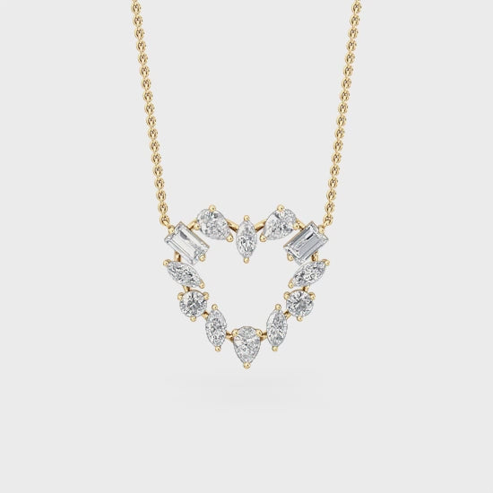 Aphrodite Coronis | 1.00ct Lab-Grown Diamond Heart Necklace
