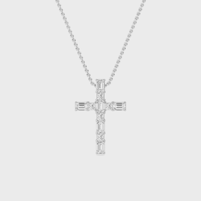 Cross of Theia | Diamond Pendant Necklace (Copy)