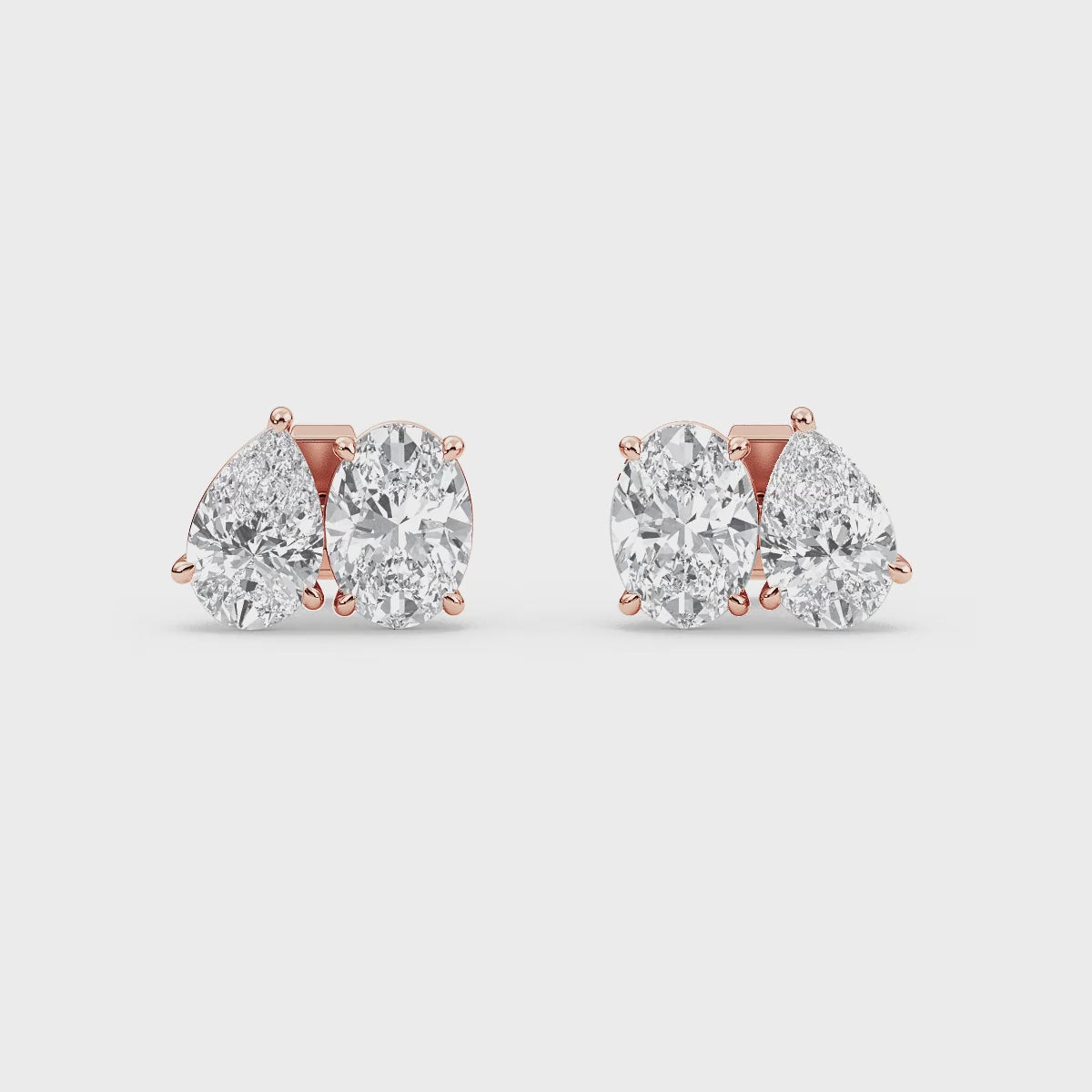 Aphrodite Duo Lab Grown Diamond Stud Earrings