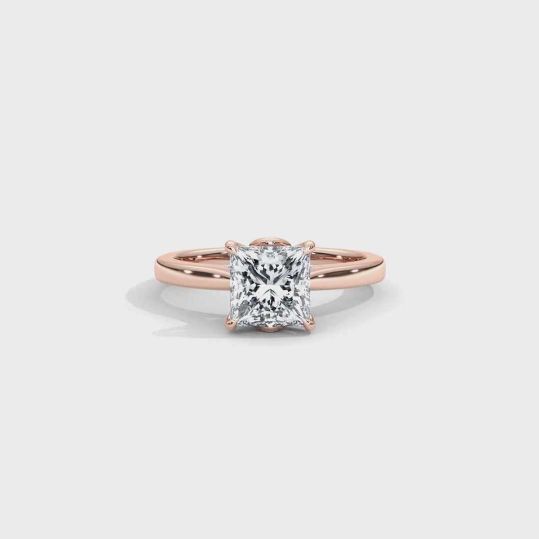 Hera's Empowered Lotus | Lotus Gallery Diamond Bridge Engagement Ring