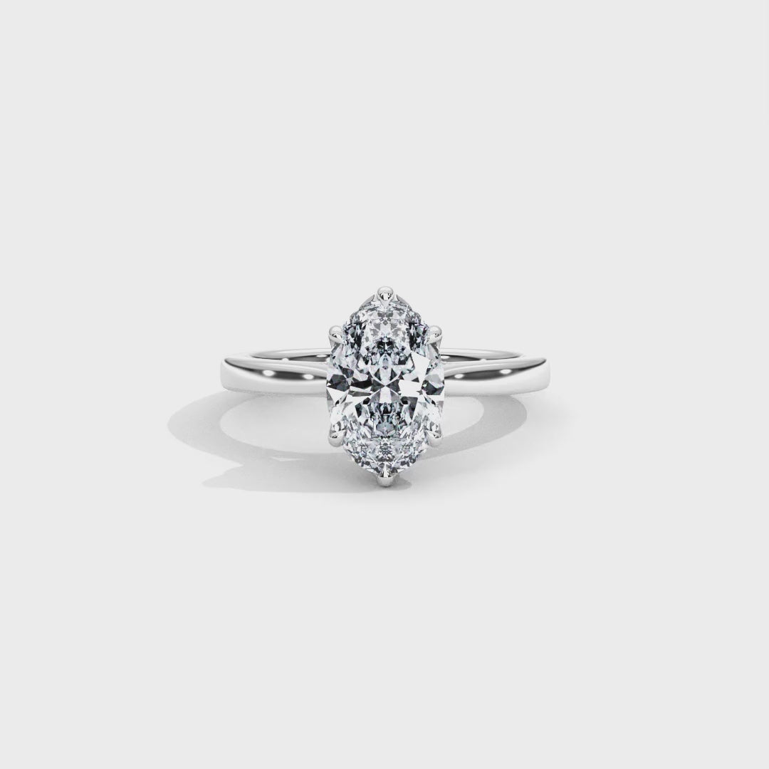 Hera's Empowered Lotus | Lotus Gallery Diamond Bridge Engagement Ring
