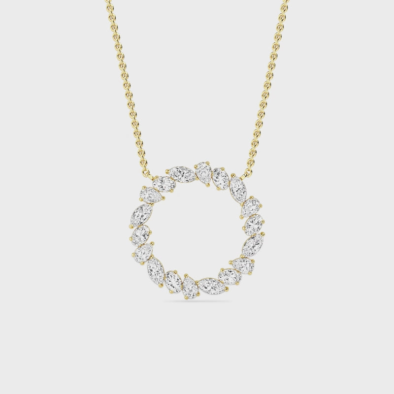 Callista Laurel | 1.00ct Lab Grown Diamond Circle Necklace