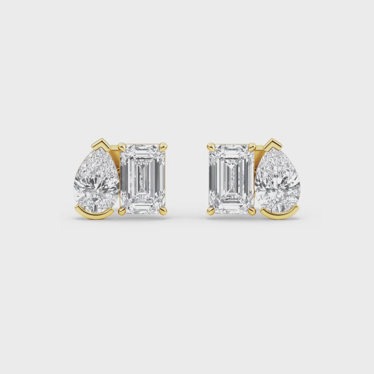 Atlas Duo Lab Grown Diamond Stud Earrings