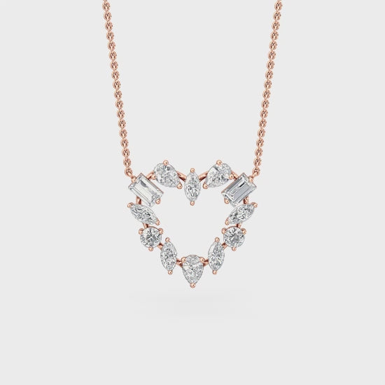 Aphrodite Coronis | 1.00ct Lab-Grown Diamond Heart Necklace