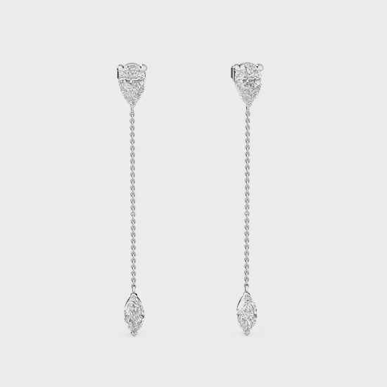 Elysia | 2.27ct Lab-Grown Diamond Drop Earrings