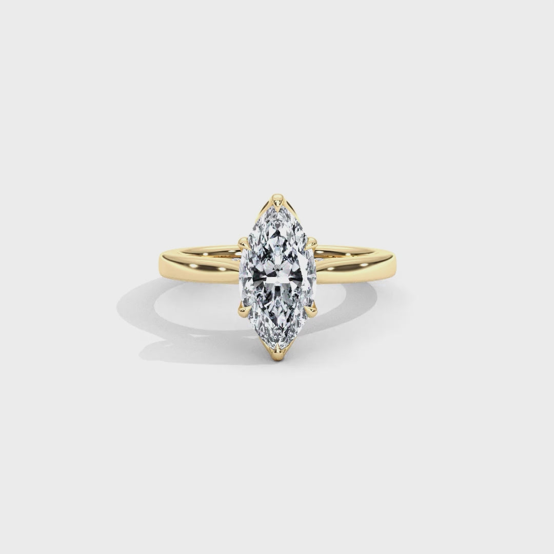 Hera's Empowered Lotus | Lotus Gallery Diamond Bridge Engagement Ring