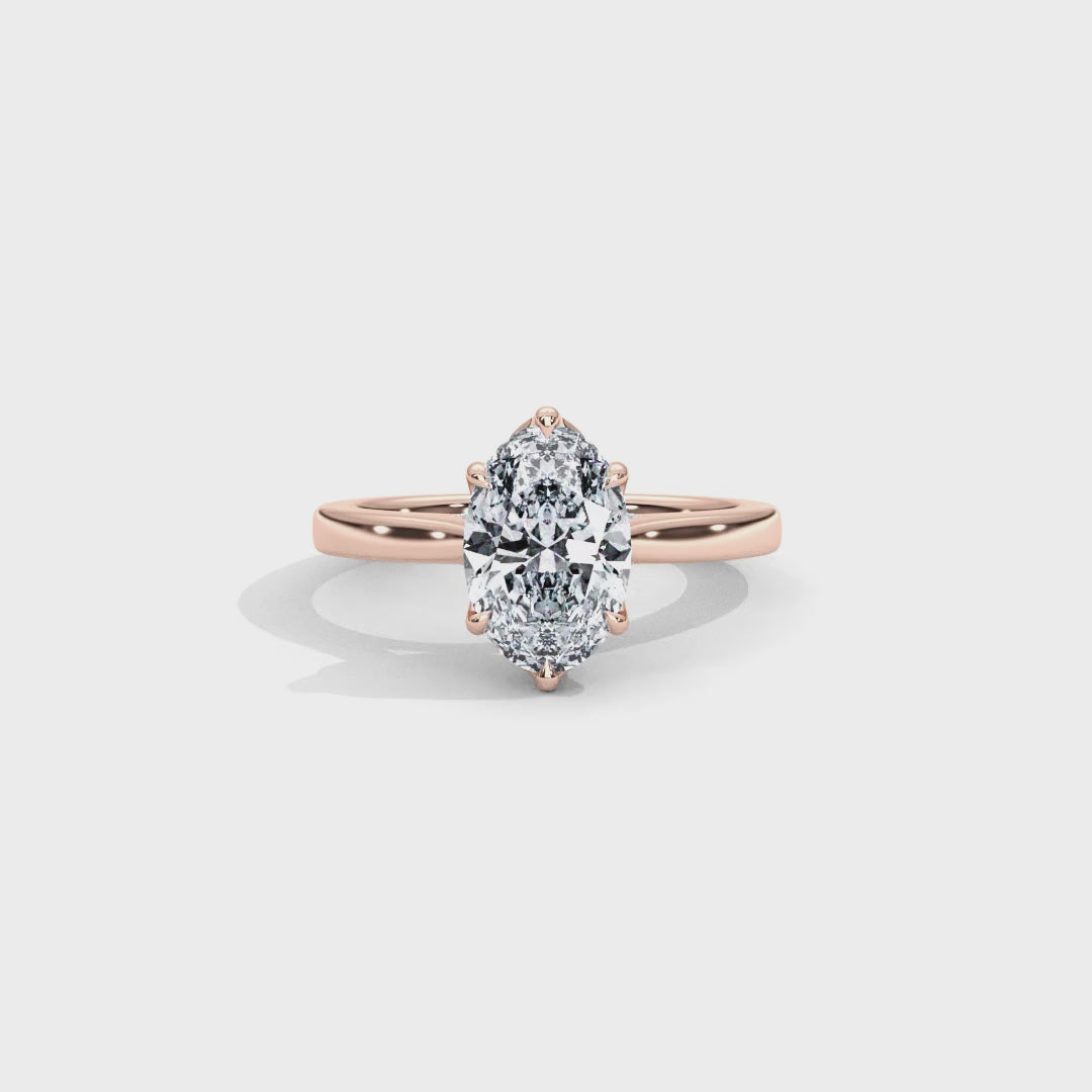 Hera's Empowered Lotus | Lotus Gallery Diamond Bridge Engagement Ring