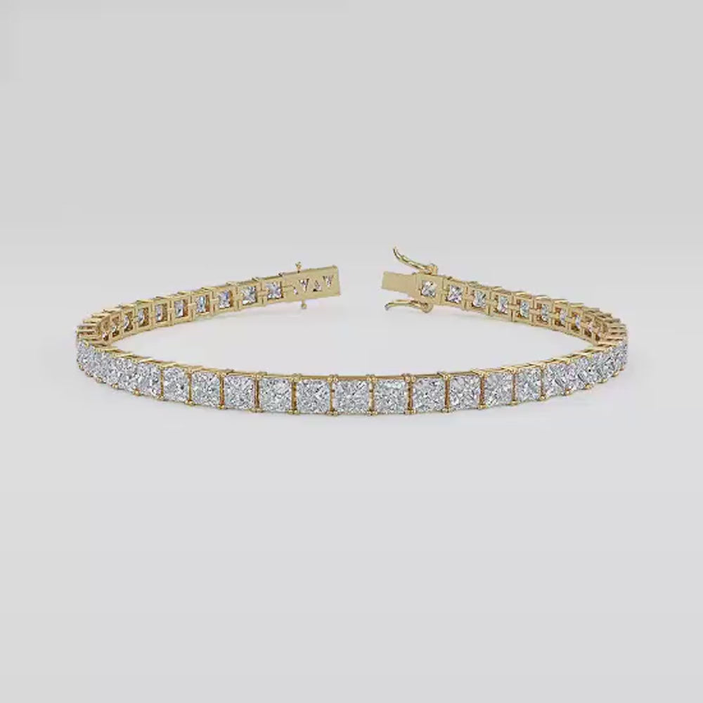 Astella Princess-Cut Diamond Tennis Bracelet