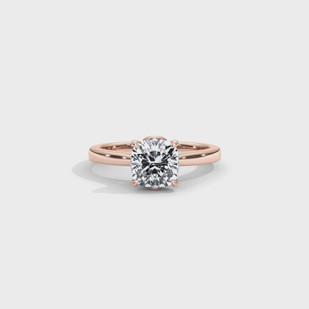 Hera's Empowered Lotus | Lotus Gallery Diamond Bridge Engagement Ring
