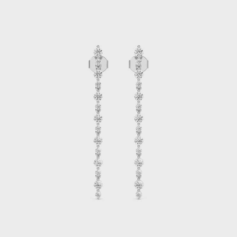 Selene Lab Grown Diamond Line Earrings