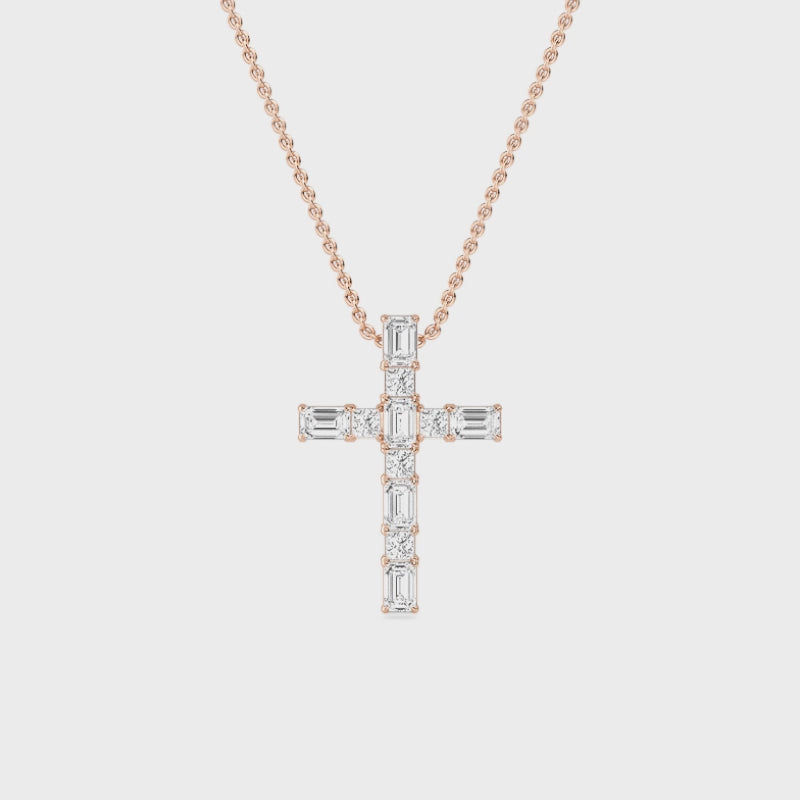 Cross of Theia | Diamond Pendant Necklace (Copy)