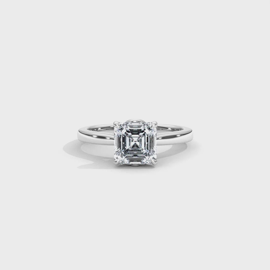 Hera's Empowered Lotus | Lotus Gallery Diamond Bridge Engagement Ring