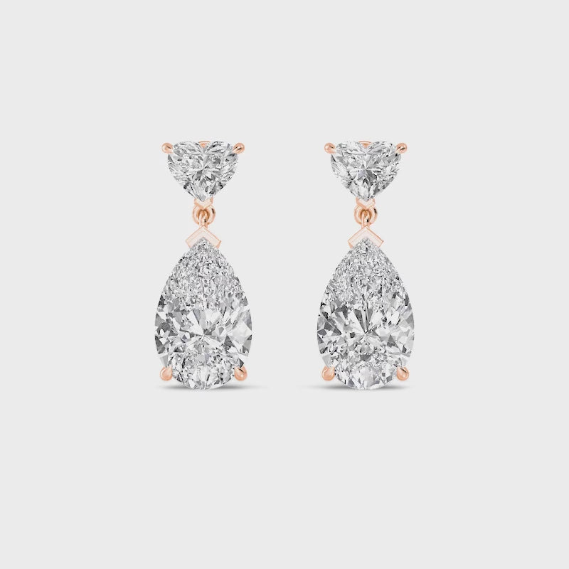 Althea Heirloom Lab Grown Diamond Drop Earrings