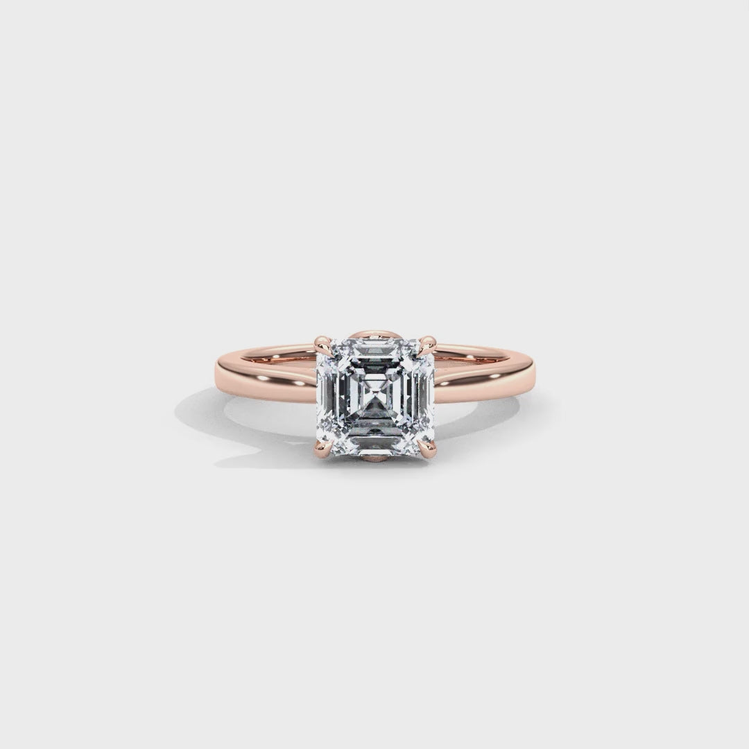 Hera's Empowered Lotus | Lotus Gallery Diamond Bridge Engagement Ring