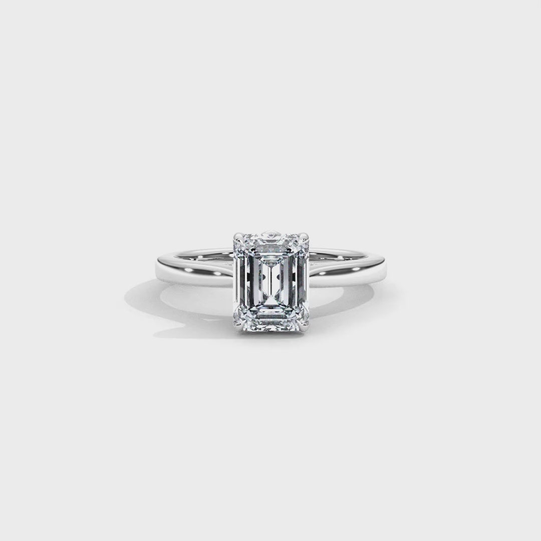 Hera's Empowered Lotus | Lotus Gallery Diamond Bridge Engagement Ring