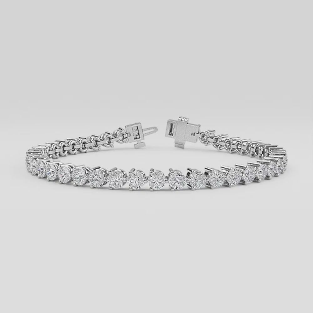 Astella 3-Prong Diamond Tennis Bracelet