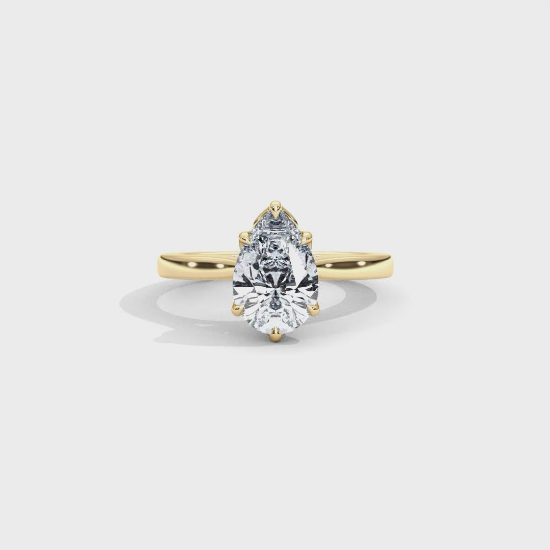Hera's Empowered Lotus | Lotus Gallery Diamond Bridge Engagement Ring