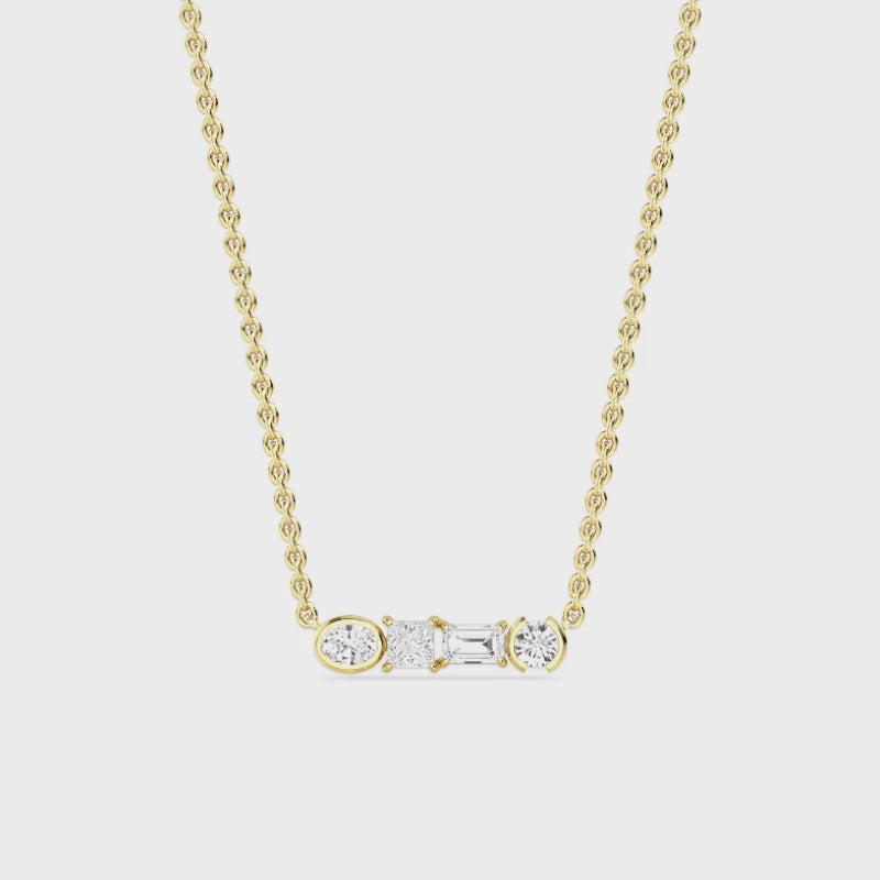 Callista Axis 0.50ct Lab Diamond Necklace