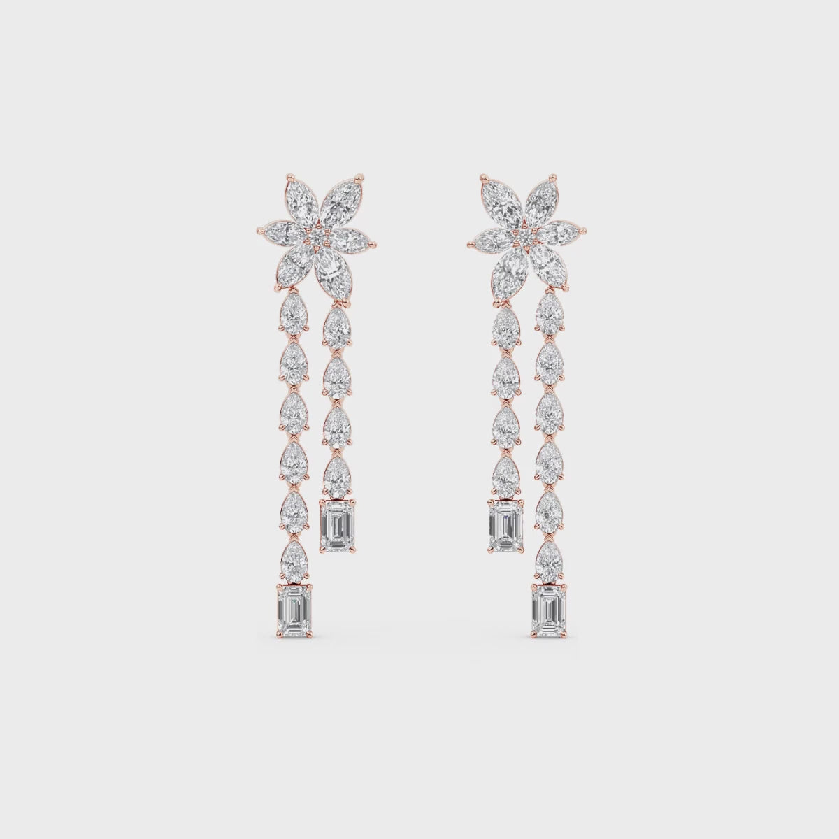 Thalia Lab Grown Diamond Drop Earrings