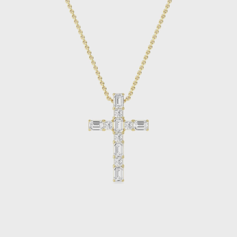 Cross of Theia | Diamond Pendant Necklace (Copy)