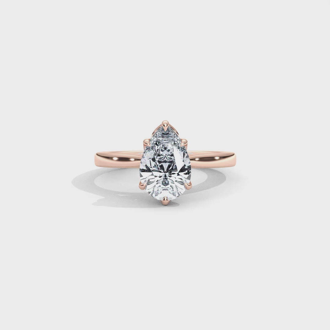 Hera's Empowered Lotus | Lotus Gallery Diamond Bridge Engagement Ring