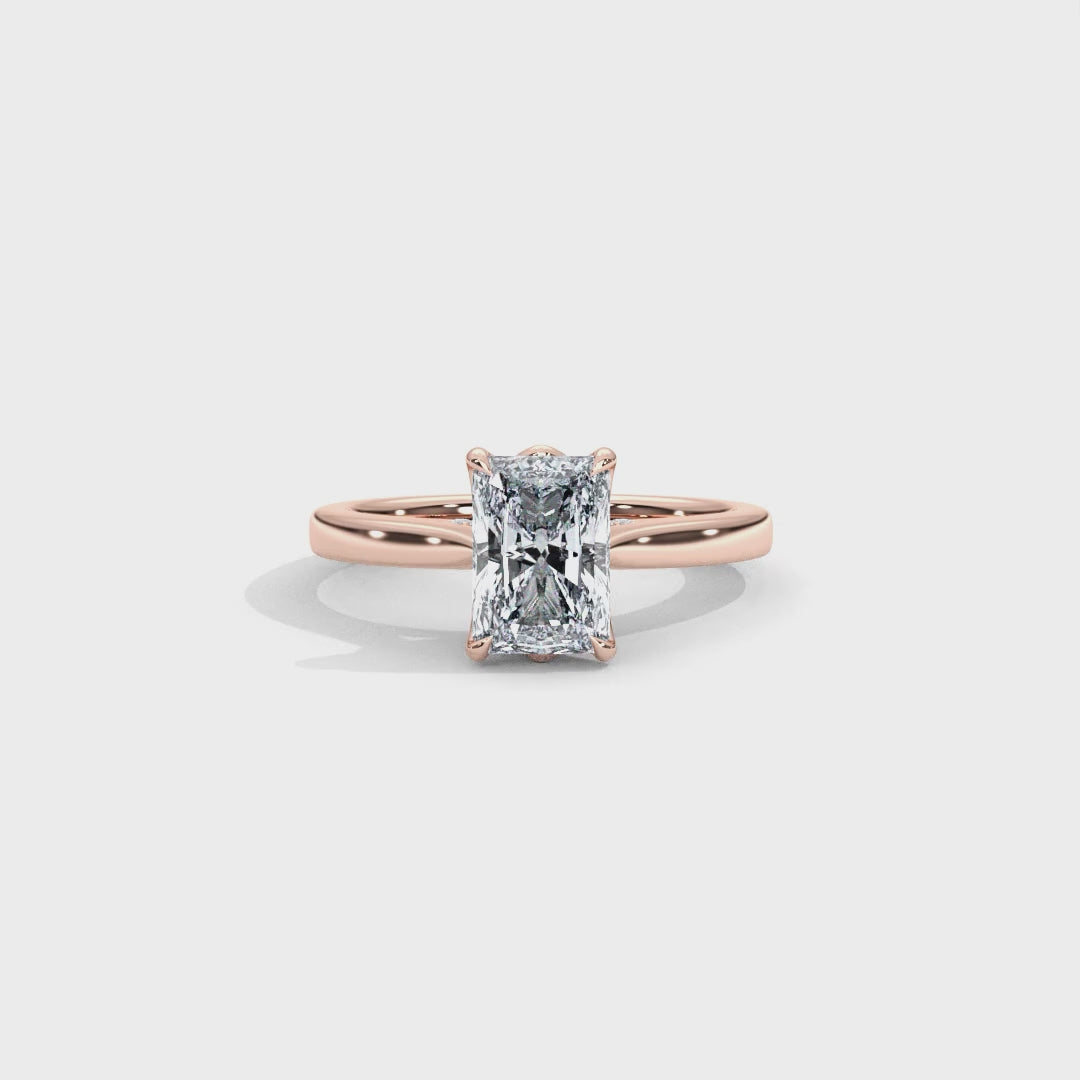 Hera's Empowered Lotus | Lotus Gallery Diamond Bridge Engagement Ring