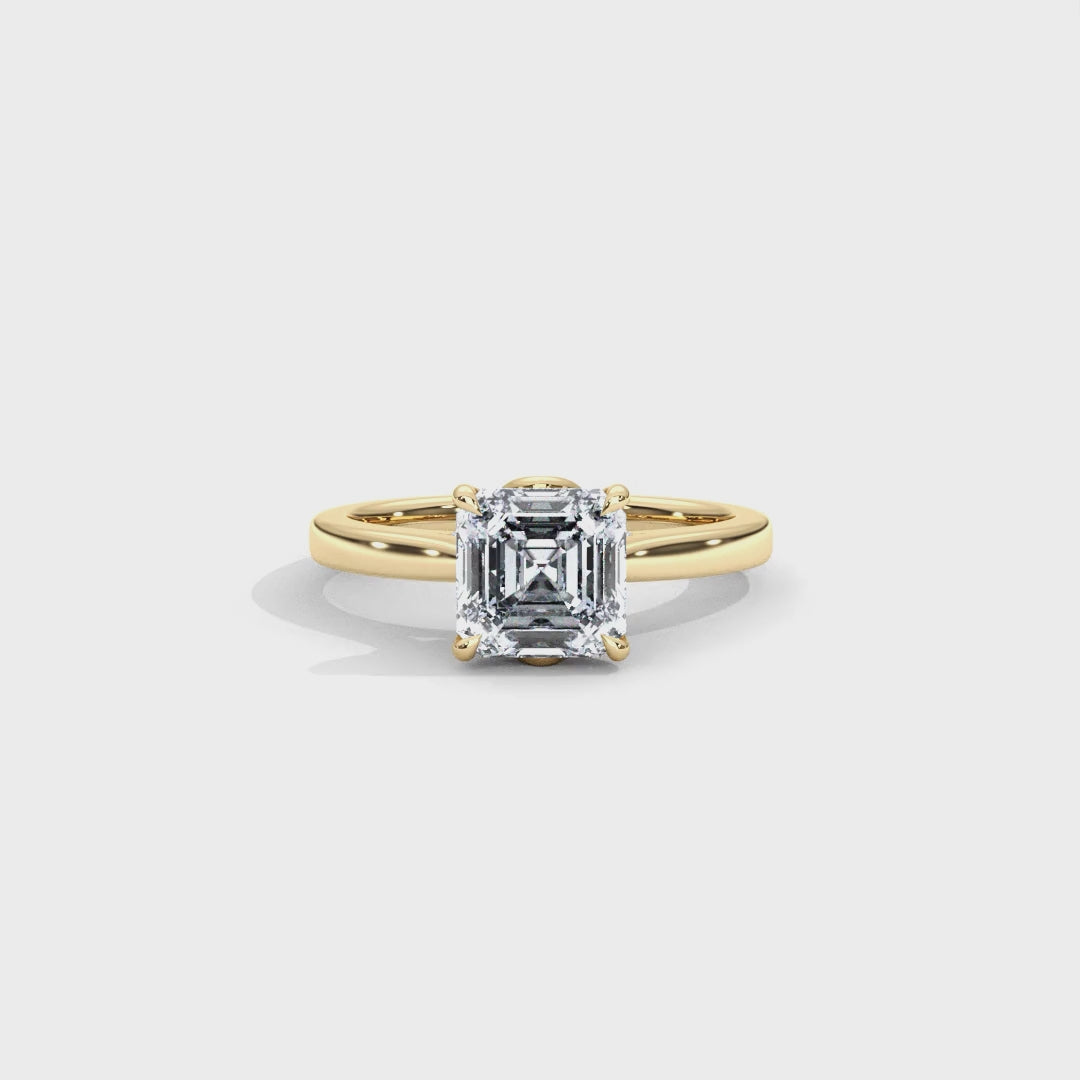 Hera's Empowered Lotus | Lotus Gallery Diamond Bridge Engagement Ring