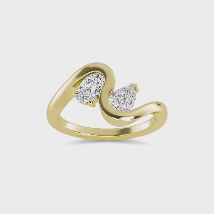 Thalassa | 0.75 ct Lab-Grown Diamond Toi et Moi Ring