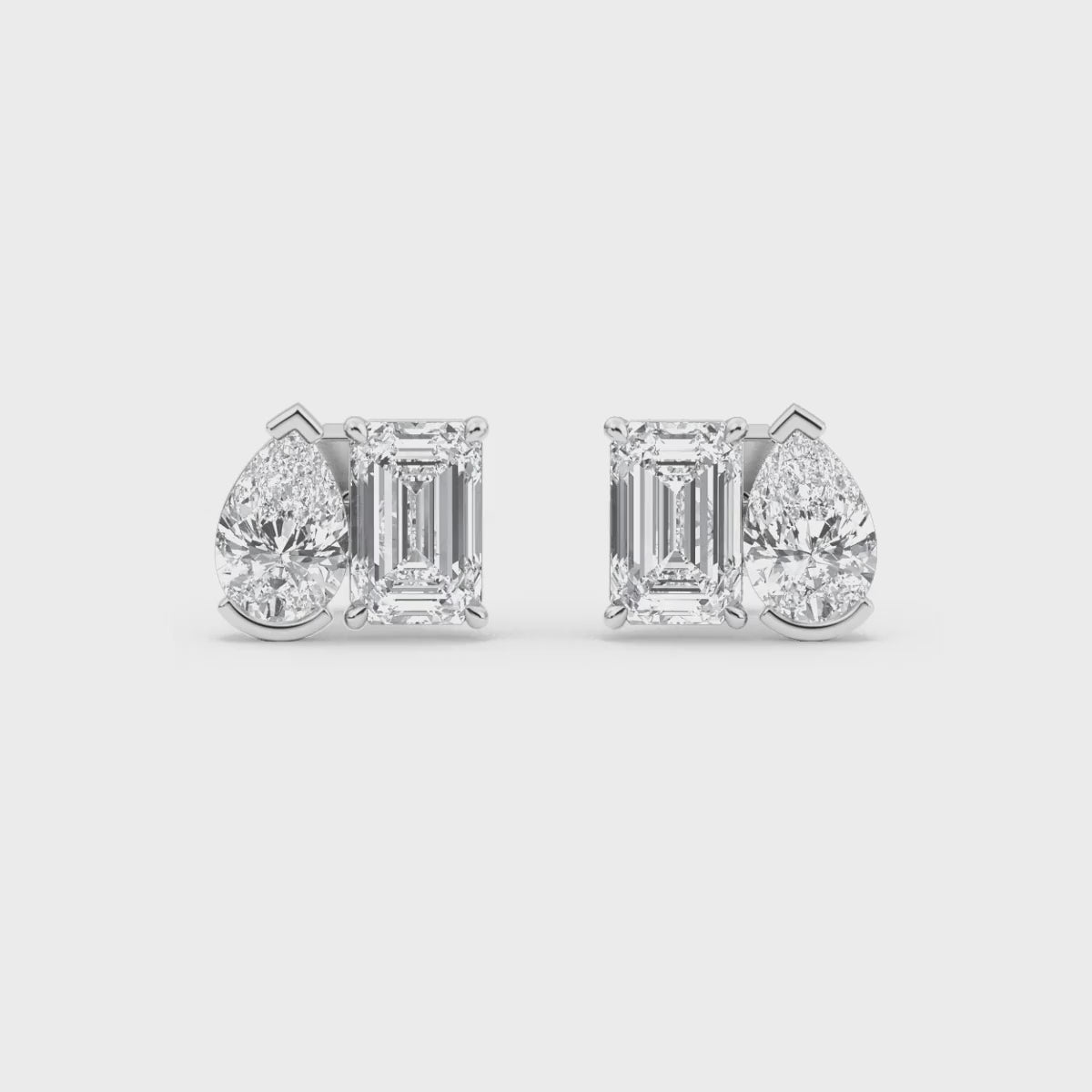 Atlas Duo Lab Grown Diamond Stud Earrings