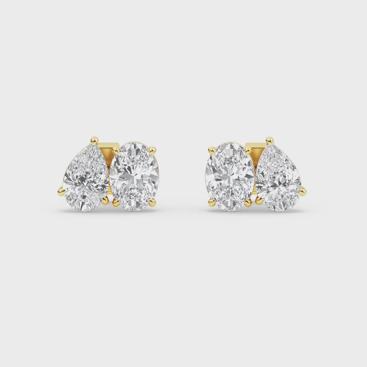Aphrodite Duo Lab Grown Diamond Stud Earrings