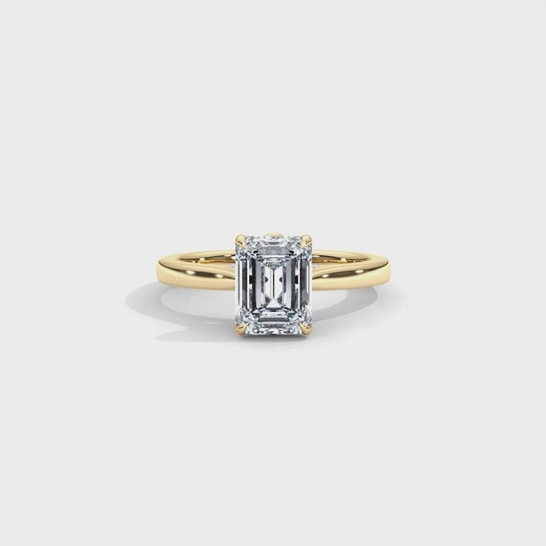 Hera's Empowered Lotus | Lotus Gallery Diamond Bridge Engagement Ring