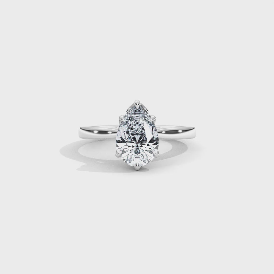 Hera's Empowered Lotus | Lotus Gallery Diamond Bridge Engagement Ring
