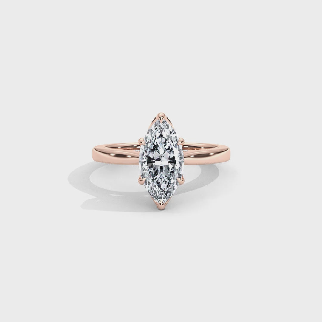 Hera's Empowered Lotus | Lotus Gallery Diamond Bridge Engagement Ring
