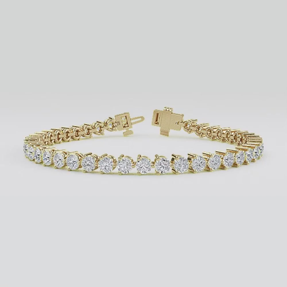 Astella 3-Prong Diamond Tennis Bracelet
