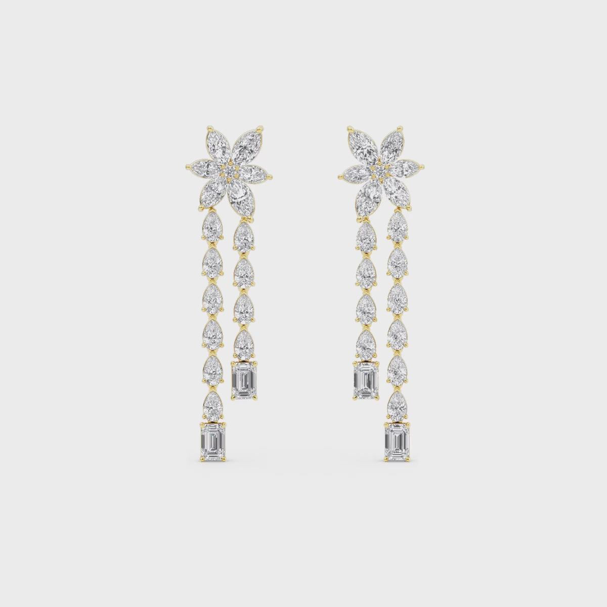 Thalia Lab Grown Diamond Drop Earrings