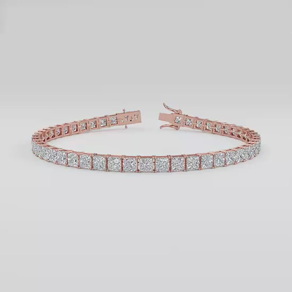 Astella Princess-Cut Diamond Tennis Bracelet