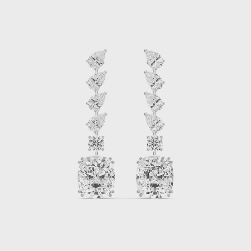 Elara Lab Grown Diamond Drop Earrings