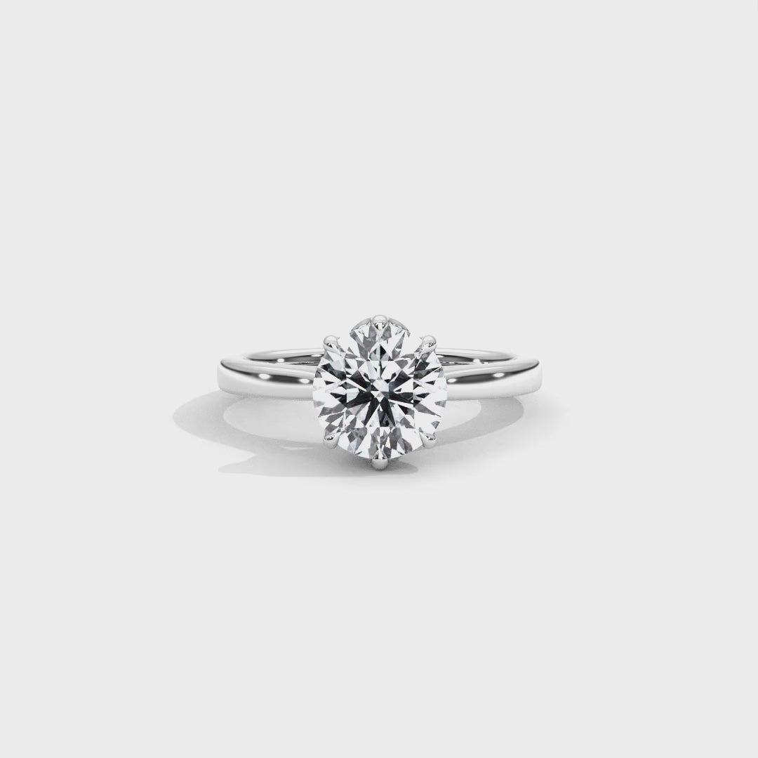Hera's Empowered Lotus | Lotus Gallery Diamond Bridge Engagement Ring
