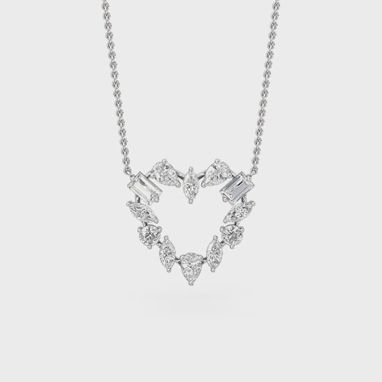 Aphrodite Coronis | 1.00ct Lab-Grown Diamond Heart Necklace