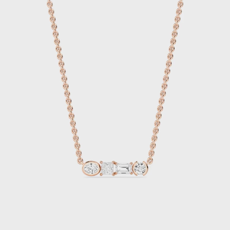 Callista Axis 0.50ct Lab Diamond Necklace