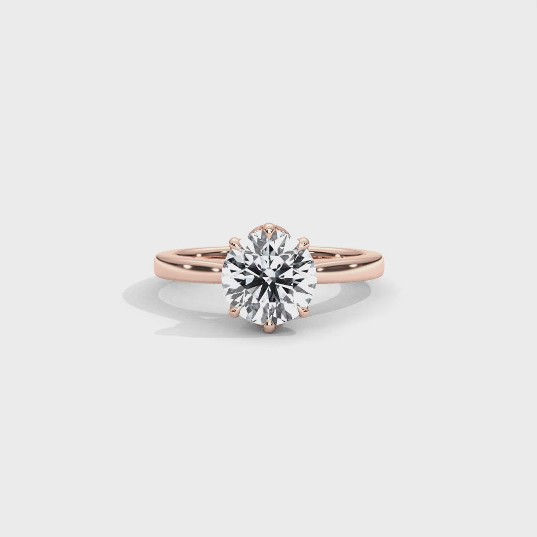 Hera's Empowered Lotus | Lotus Gallery Diamond Bridge Engagement Ring