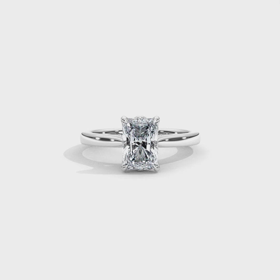 Hera's Empowered Lotus | Lotus Gallery Diamond Bridge Engagement Ring