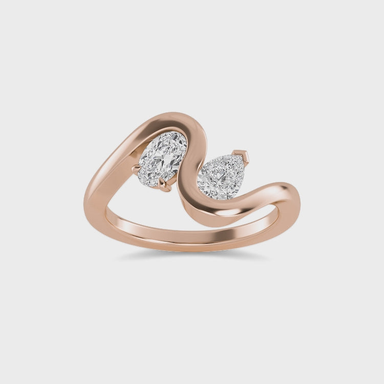 Thalassa | 0.75 ct Lab-Grown Diamond Toi et Moi Ring