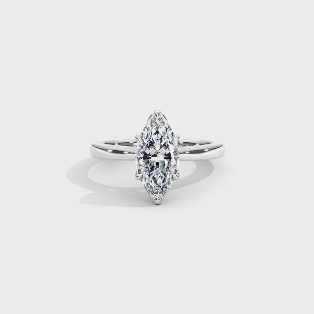 Hera's Empowered Lotus | Lotus Gallery Diamond Bridge Engagement Ring