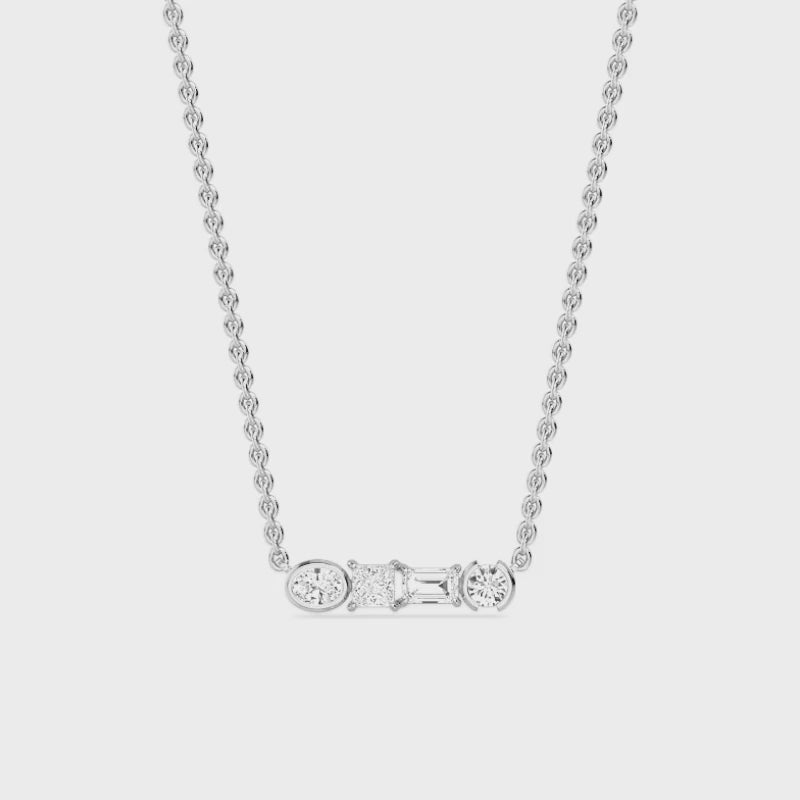 Callista Axis 0.50ct Lab Diamond Necklace