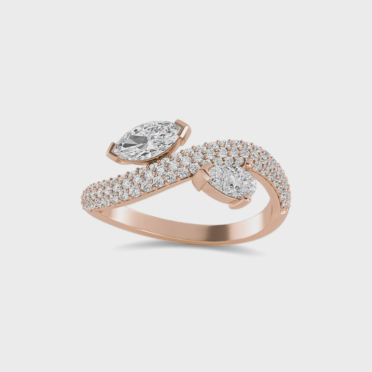 Thalassa Wave 1.00ct Lab Grown Diamond Ring