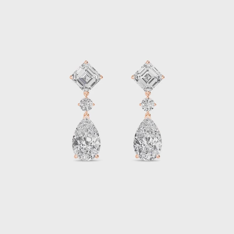 Nyra Lab Grown Diamond Drop Earrings