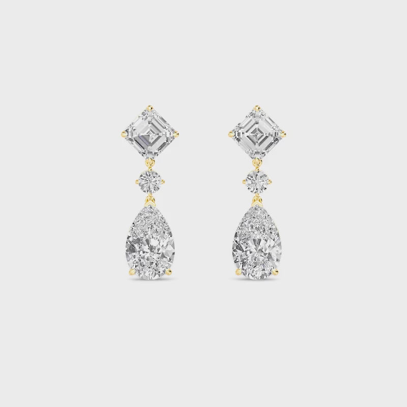 Nyra Lab Grown Diamond Drop Earrings